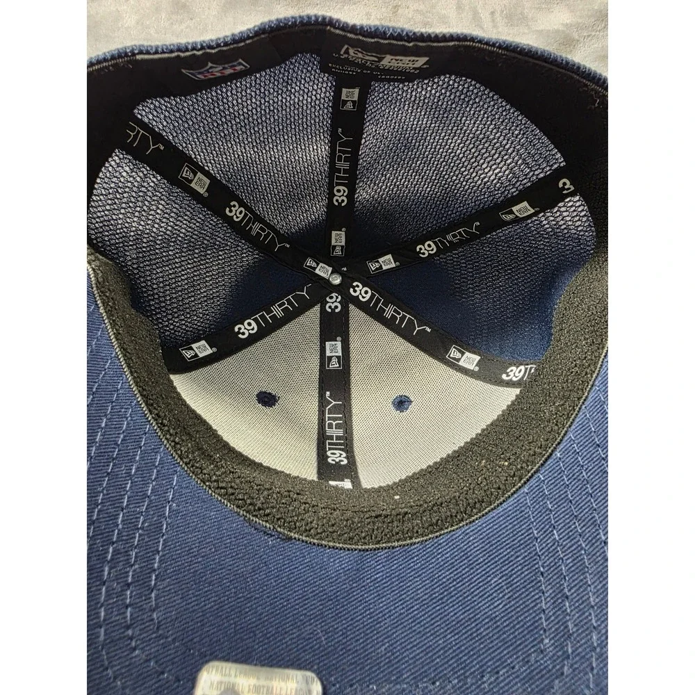 New Era Dallas Cowboys Hat Men Small/Medium Navy Camo 39THIRTY Mesh Stretch Fit